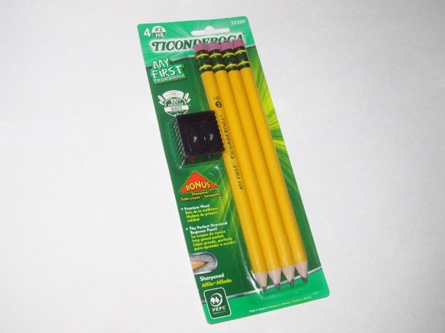Happy National Number 2 Pencil Day!  Start off the school year with a 4-pack of My First Ticonderoga #2 Pencils; the BONUS... the pack comes with a sharpener 😊 #TiconderogaPencils #Number2PencilDay ✏️