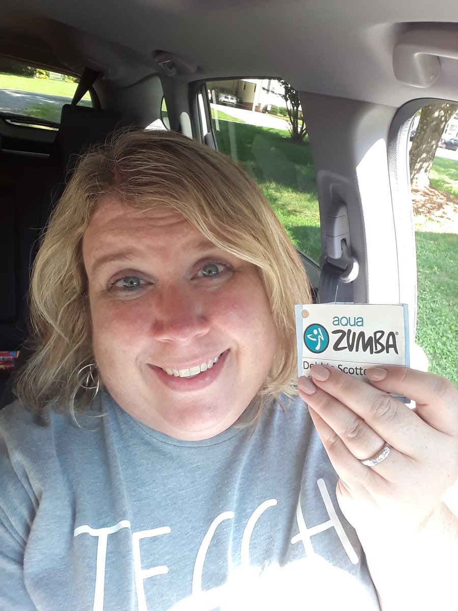 jlb216's tweet photo. Consider this as me streeetching 2 more selfies to get another BINGO 🤪 This summer, I participated in Aqua Zumba classes...exercise/pool time. However, I only thought of an #exerciseselfie and a #pooltimeselfie before or after the fact. 🤦♀️ @SCEBulldogs #SCEsummerselfiebingo https://t.co/w9ZtStC87u