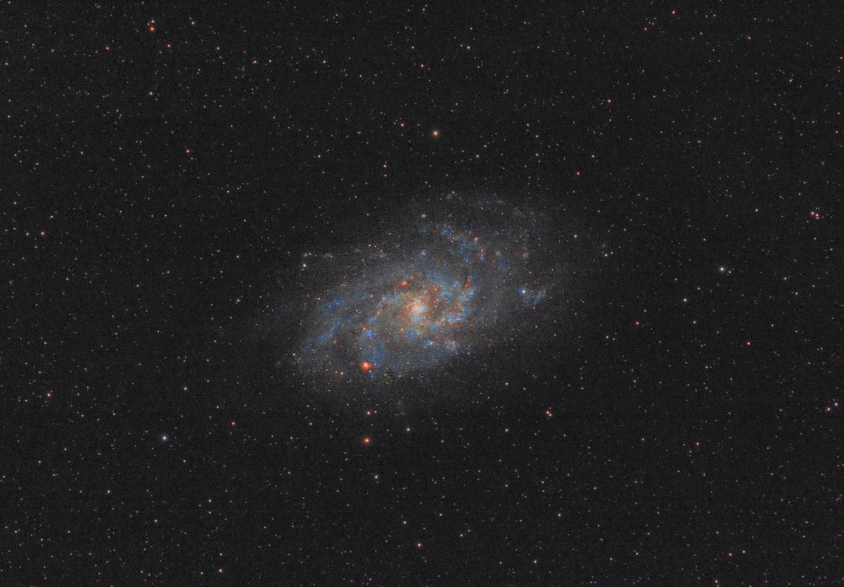 MR_IR_AP's tweet photo. The Triangulum Galaxy M33, a spiral galaxy in the constellation Triangulum. The second pic from my #holiday
---
#galaxy #triangulum #messier33 #deepsky #astrophoto #astrophotography #space #universe #skywatcher #ed80 #heq5pro #canon #450d #liptov #marinaliptov #slovakia https://t.co/Xqtl2VHyyv