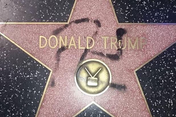 Overheard: Someone spray-painted a swastika over Trump’s Hollywood star, and there’s no telling whether it was in opposition or support.