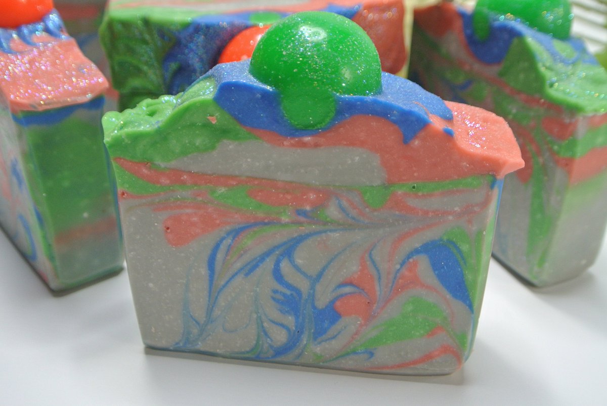 Nicolemoss42's tweet photo. Excited to share one of Wayne's amazing soaps to my #etsy shop: Psychedelic Denim Artisan Cold Process Soap Clearance Item https://t.co/kTSovUzISW #bathandbeauty #soap #gray #rainbow #psychedelic #glowinthedark #neon #neonsoap #handmadesoap #cpsoap #coldprocesssoap https://t.co/nSnbDeOhk4