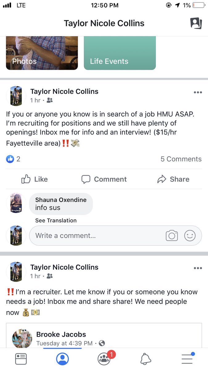 TNicole3396's tweet photo. Okay guys! If you or someone you know needs a quick good paying job HMU! Interviewing this week! $15/hr ‼️💵💰 https://t.co/aOYDZHKnCQ