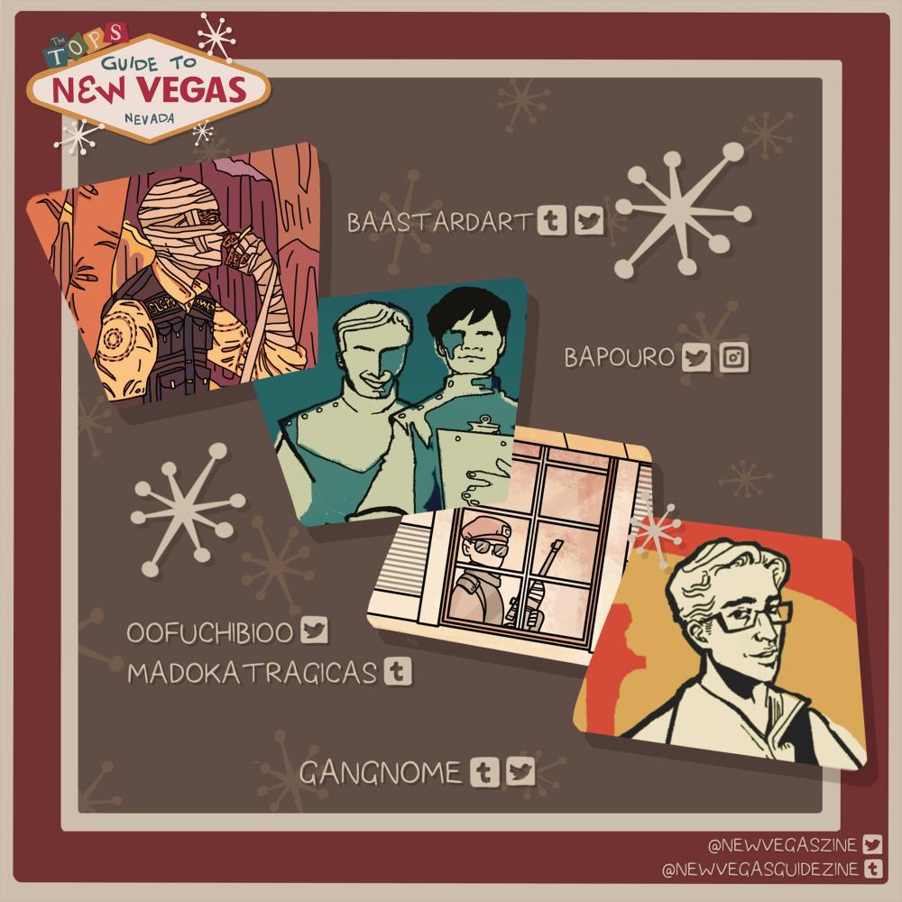 newvegaszine's tweet photo. 🎰7 DAYS TIL PREORDERS!🎰
Previews from @baastardart, @bapouro, @oofuchibioo, and @gangnome!
#fallout https://t.co/HLEq2fuPi9