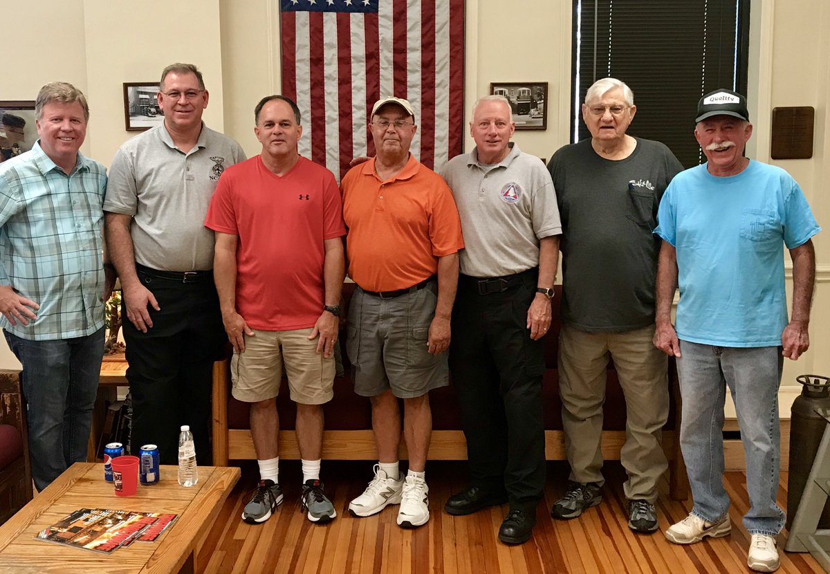RobFireCapt's tweet photo. A #Memorable visit to @charlottefire station 5 today. My 1st assignment was at this fire house in 1986. 90 years later still protecting #Charlotte Great to see young &amp; retired members of #CLTFD #Bravest https://t.co/l8FIkkY5fa