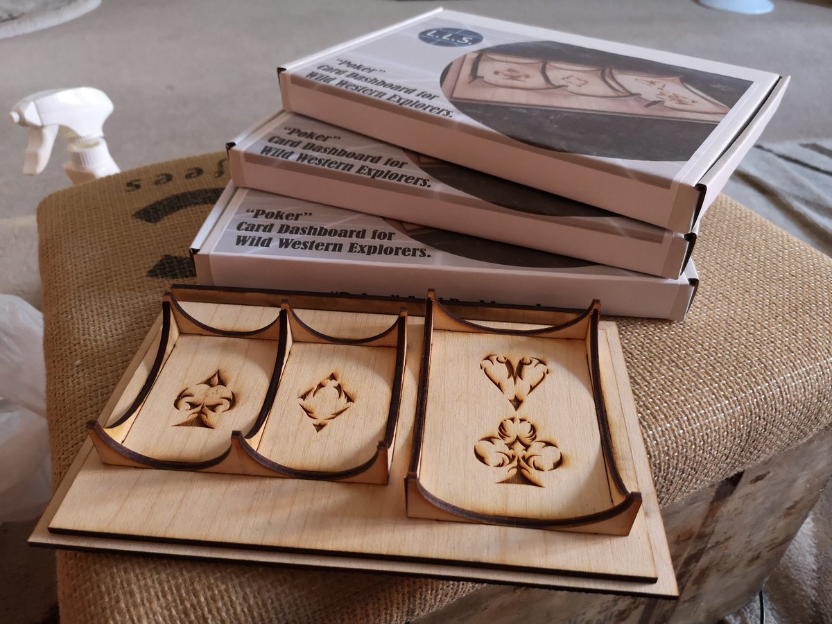 Jamesgrimboden's tweet photo. Got some Poker "Dashboards" ready  with @QKG_Impact 
Compatabile with @WildWestExodus 😁 
https://t.co/UQT2PnVl8Q
#tabletopgaming https://t.co/IUAFNE5Ixt