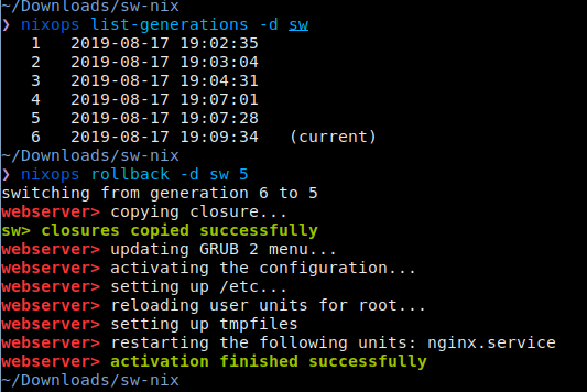 Shyim97's tweet photo. Playing around with custom #Shopware #Nix package. Can now deploy #Shopware Stateless using #nixops with integrated support for rollback.  😊. Tested with Profiler installed and removed it again with rollback. Thanks @nixos_org for that awesome tool🥰 https://t.co/FFsWP2Sqao