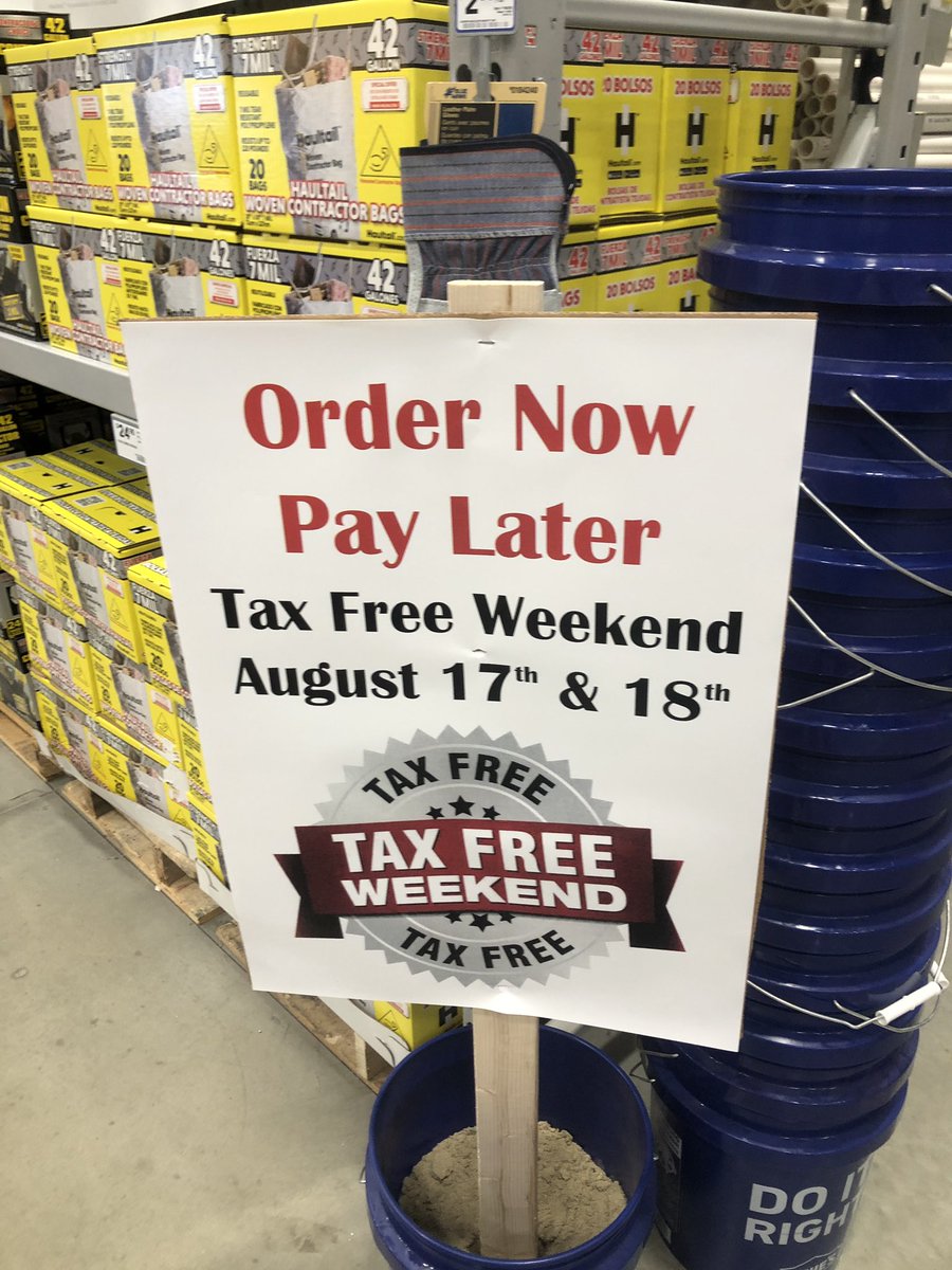 jwander13's tweet photo. CONSUMER ALERT: caution you may waste your time this tax free weekend. @Lowes advertises to get your orders in early for tax free weekend to order now and pay later. THEY LIED. We ordered on the 15th with in store pick up on Saturday. We’re here picked up our https://t.co/QKx5d9qShw