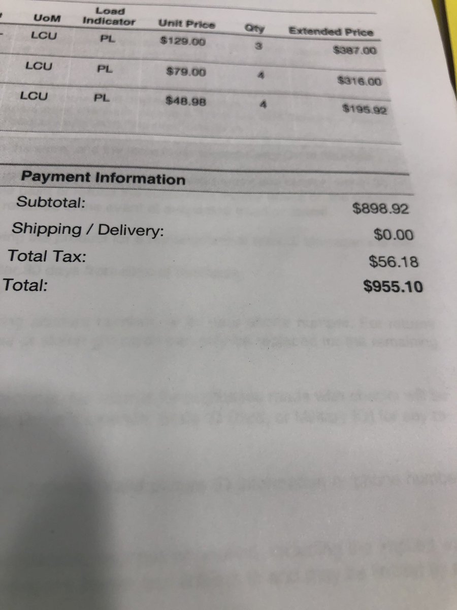 jwander13's tweet photo. order and noticed taxes were on our invoice? Questioned it and was told that customer service could clear it up easily. ANOTHER LIE. The system hadn’t processed that the items hadnt been logged out yet so they couldn’t process our return for another HOUR. so no we didn’t beat the https://t.co/bo6g2itHsm