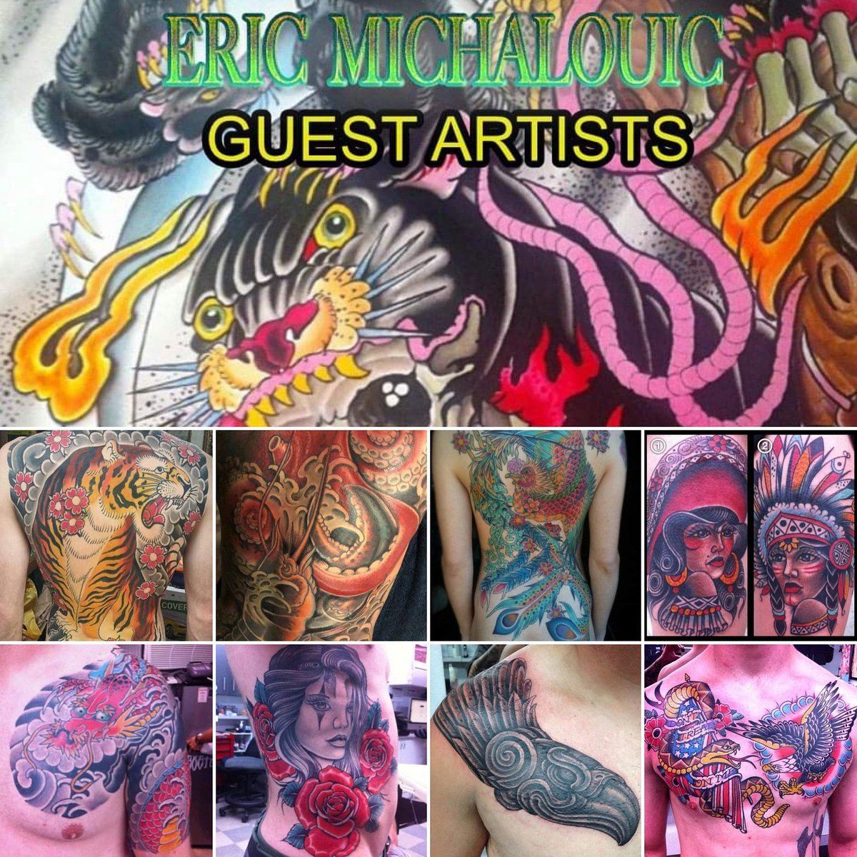 StigmaInktattoo's tweet photo. We love to announce our Guest Artist ERIC MICHALOUIC
will be tattooing for this week, set up an appointment with him. 👹👺
*
*
*
#traditional #japanese #tattoo #stigmaink #tampabay https://t.co/uo60xLtLhv