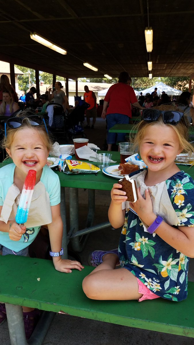 Enjoying treats for the kids AND the adults at the <a href="/Ceridian/">Ceridian</a> summer picnic <a href="/ComoZoo/">Como Zoo</a>