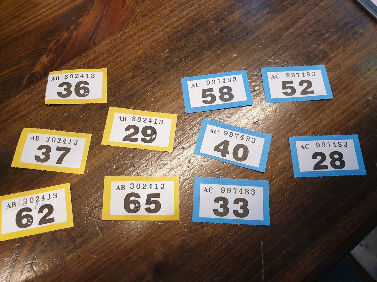 gollancz's tweet photo. Here are today's winning raffle tickets. Yellow tickets win a copy of @garthnix's #AngelMage, blue tickets win a copy of @alexander_dan's #ShadowsOfTheShortDays. Come by our #Worldcon2019 #Dublin2019 stand tomorrow to collect your prizes! https://t.co/OFHdqqltE2