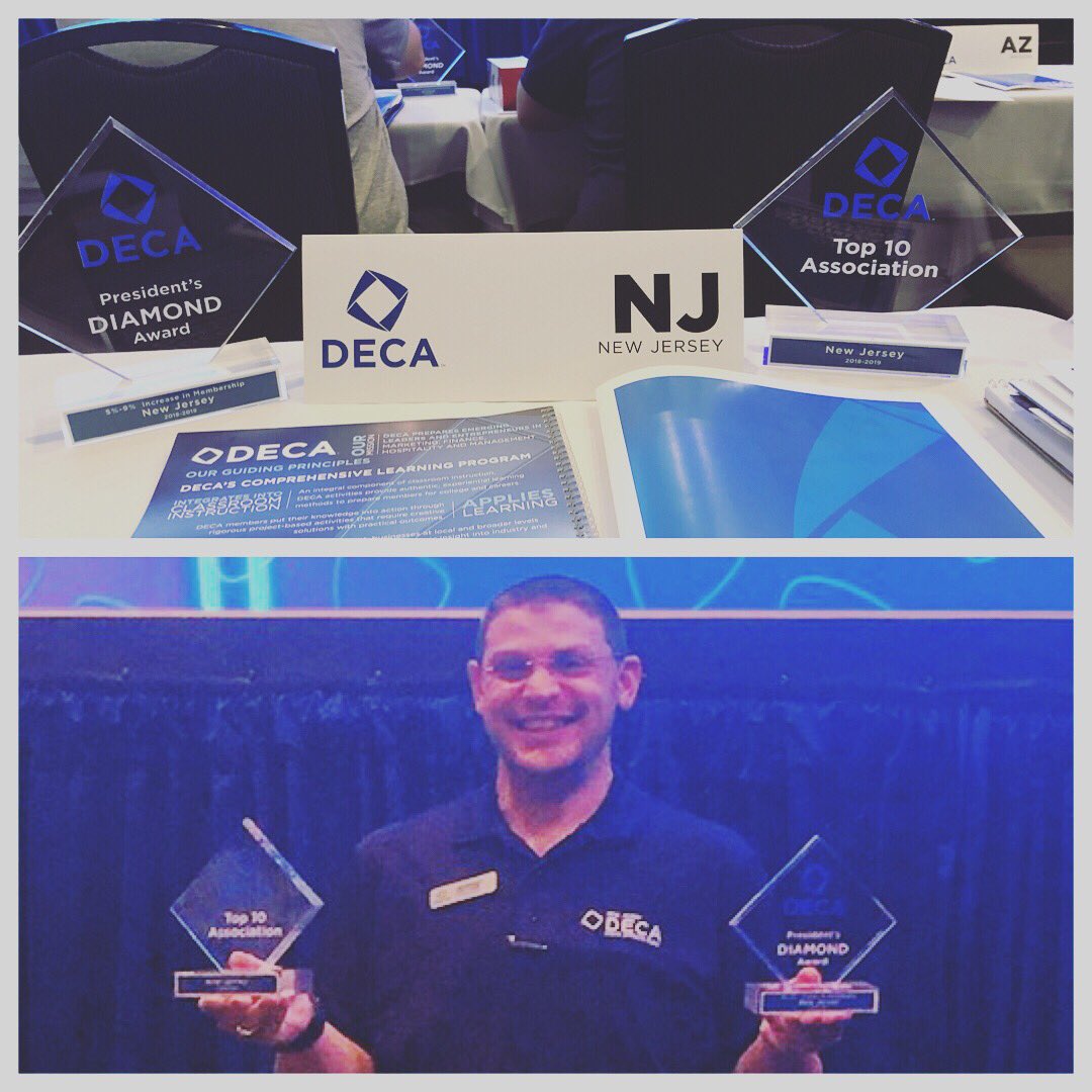 DECAJeff's tweet photo. Was honored to accept both the President’s Diamond Award and the Top 10 Association Award for @njdeca at the @DECAInc Annual Meeting! #DECACAM #njdecaelectric https://t.co/LrYZUzPLPm