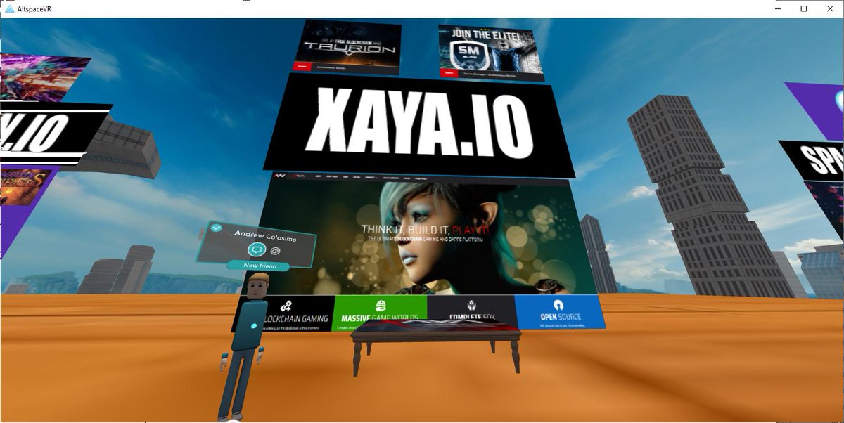 XAYA_tech's tweet photo. We're currently answering questions in AltspaceVR.
https://t.co/XaR6J01sTN
Join us in VR to live chat with the team and others.
#Blockchain #VR #Crypto #BlockDecentral
@BlockDecentral https://t.co/NqJoPoDkTM