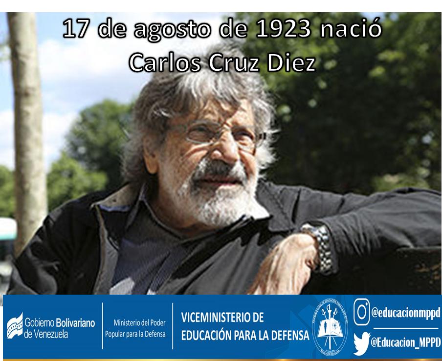 El #17Ago  de 1923 nació el artista plástico venezolano, creador del arte cinético Carlos Eduardo Cruz-Diez “he insistido en llevar el color al espacio, sin soporte y sin anécdota, revelándolo en su ambigüedad” #ExcelenciaEducativaMilitar #Educación #LealesSiempreTradioresNunca