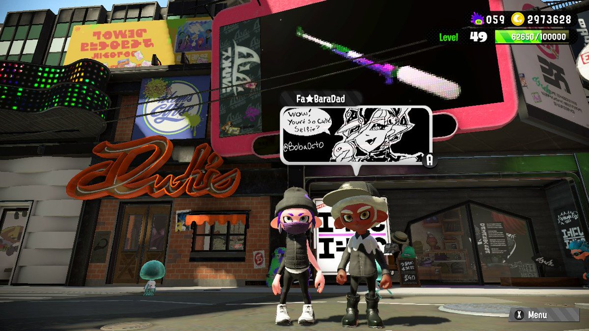 Morowensa's tweet photo. @BobaOcto U R! #Splatoon2 #NintendoSwitch https://t.co/vONd6JVkfM