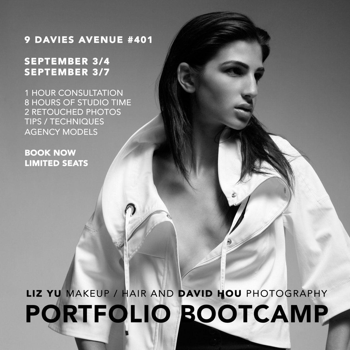 A great opportunity to refresh your skills as well as learn tricks and techniques at our next bootcamp from industry professionals Liz Yu and David Hou.

Register at >> portfolio-bootcamp.eventbrite.ca/?ref=estw

#beauty #fashion #toronto #portfolio #workshops #torontomakeupartists