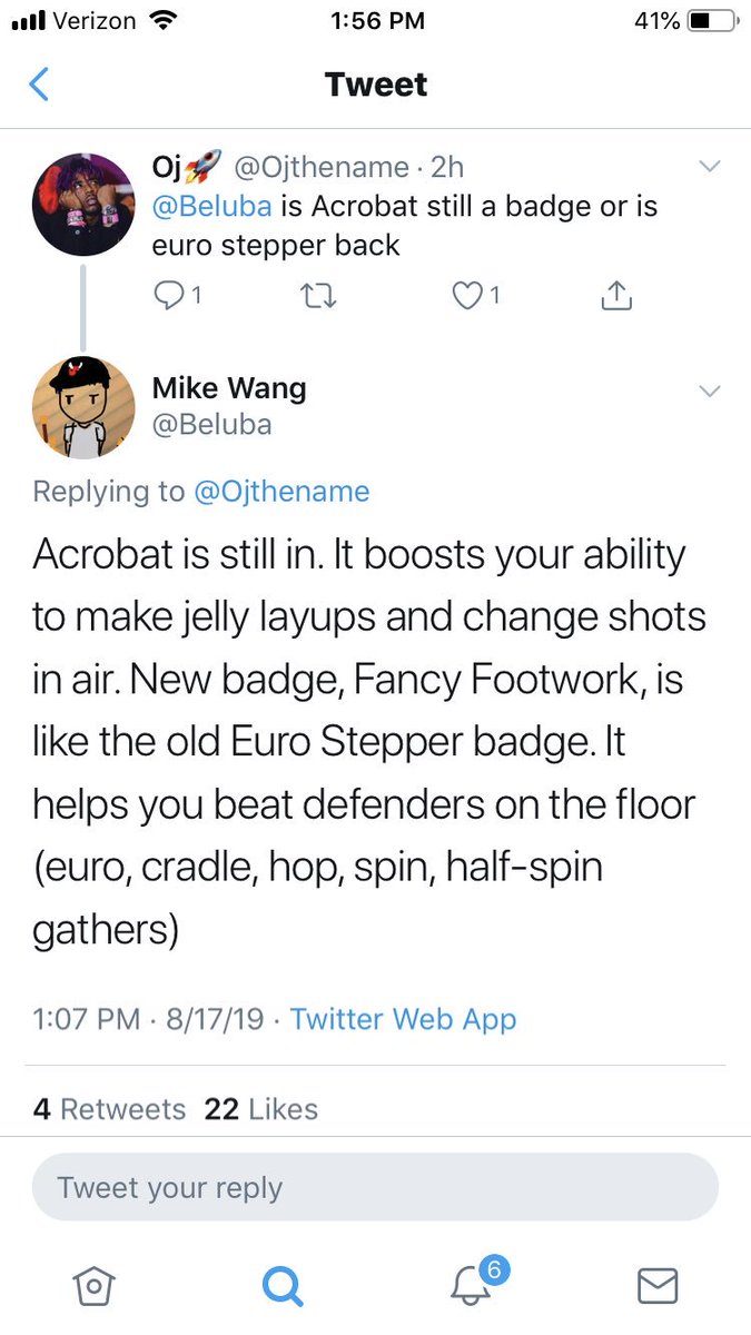 2KInsiderr's tweet image. “Acrobat” is still in #NBA2K20. It will boost your ability to make jelly layups and change shots in air. “Fancy Footwork” acts like the old Euro Step Specialist and will help you beat defenders on the floor (euro, cradle, hop, spin, half-spin, gathers)