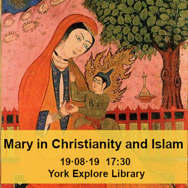 Notinblue's tweet photo. Join our workshop on the significance of Mary in Christianity and Islam. Monday at @YorkExplore 17:30. https://t.co/j2Adfiq9bC