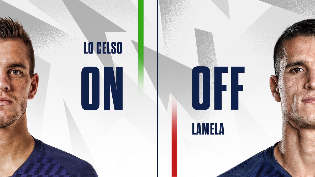 85 - Giovani makes his Spurs debut. 👊

🔛 <a href="/LoCelsoGiovani/">Giovani Lo Celso</a>
↩️ <a href="/ErikLamela/">Erik Manuel Lamela</a>

#MCFC 2-2 #THFC