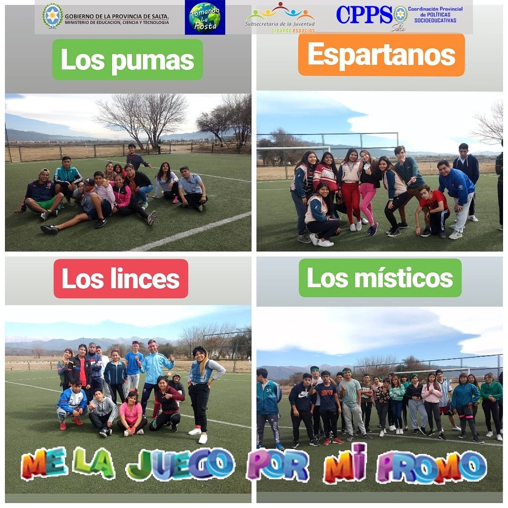 artydance23's tweet photo. 👉Hoy se realizó en el Parque del Bicentenario "ME LA JUEGO POR MI PROMO"...con grandes actividad pensada para nuestros jóvenes.
#TomandoLaPosta
#PolíticasSocioeducativas

@UrtubeyJM @MEducacionSalta @fguillesaavedra @patriciapinasco @FanjulGabriel @Tomandolaposta1 https://t.co/rqbTW96GBc