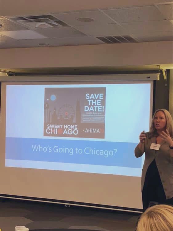 Florida_HIMA's tweet photo. Leslie Hodz covered FHIMA Social Media and how to use the tools to get the word out about the great regional events, advocacy efforts, and calls to action at the 2019 FHIMA Leadership Symposium! @LeslieHodz https://t.co/XtnCMaVc3J