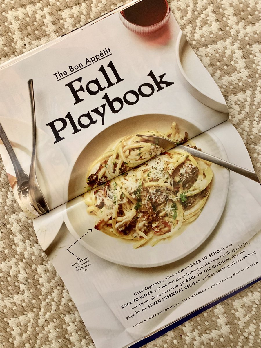 #Game on!! #Fall is right around the corner and I LOVE when all my favorite #food mags start having glorious fall #recipes!!❤️❤️ <a href="/bonappetitmag/">bonappetitmag</a>