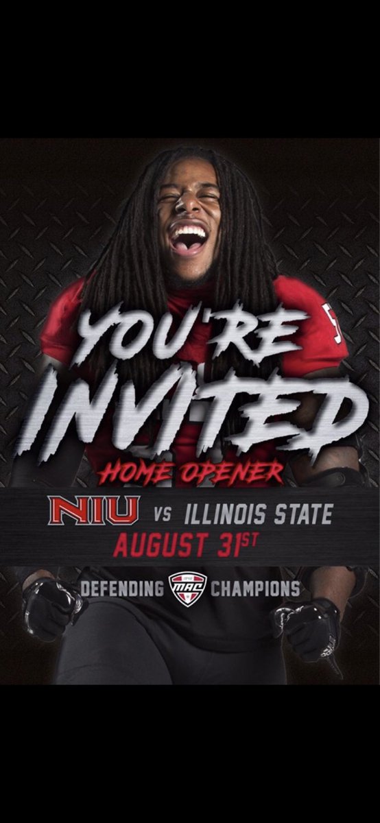 Excited to be invited to NIU home game‼️<a href="/tonysorrentino1/">Tony Sorrentino</a>
