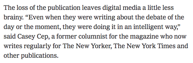 Becca Worby (@beccaworby) on Twitter photo The <a href="/nytimes/">The New York Times</a> on the closing of <a href="/PacificStand/">Pacific Standard</a> and <a href="/topicstories/">Topic</a>. I didn't work with @cncep but this is exactly how I tried to run our news coverage so it's still giving me feelings nytimes.com/2019/08/17/bus… The <a href="/nytimes/">The New York Times</a> on the closing of <a href="/PacificStand/">Pacific Standard</a> and <a href="/topicstories/">Topic</a>. I didn't work with @cncep but this is exactly how I tried to run our news coverage so it's still giving me feelings nytimes.com/2019/08/17/bus…