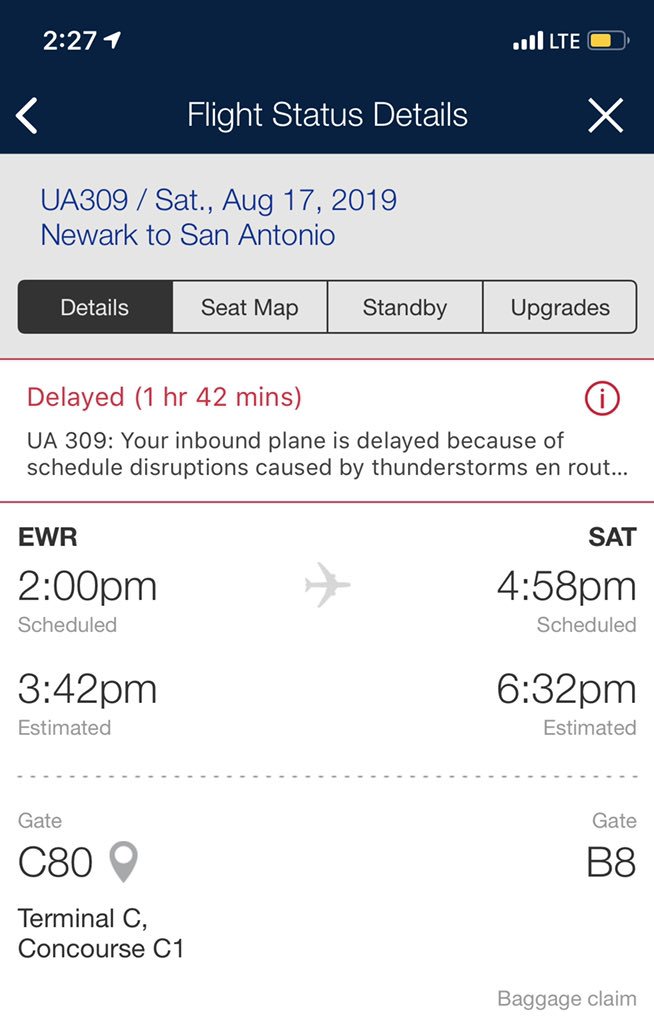 Ghad1014's tweet photo. @SanAntonioFC updated flight was pushed back another 40mins giving me an hour to get to the stadium before kick off 😭😭 #immamakeit #SanAntoniofc https://t.co/002vdxTYf8
