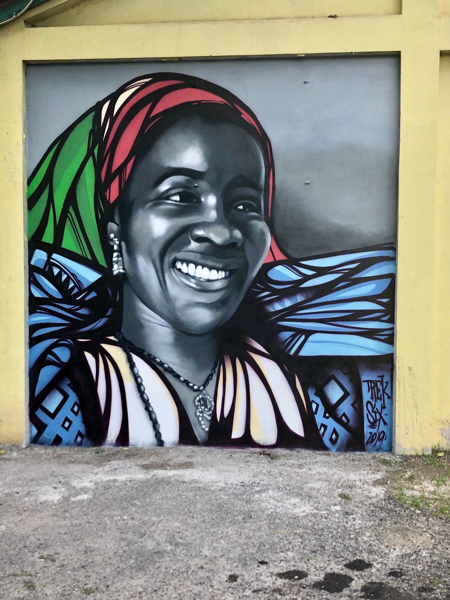 New murals painted in #Jamaica! The #bobmarley design was done at the @bobmarleymuseum, and the @nanaritamarley piece is now up @TuffGongINTL. Have you been to either? Reply w/your favorite memories from your trip!

#bobmarleymuseum #tuffgonginternational #tuffgong #ritamarley