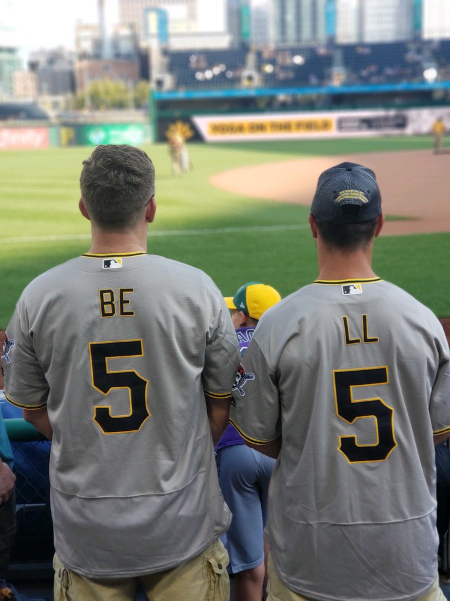pir23ates's tweet photo. Really wish @JBell_19 would have signed our jerseys at the game! @Pirates #WeBELLieve #LetsGoBucs π΄ββ οΈ π€πβΎοΈ https://t.co/UEml5BfxJz