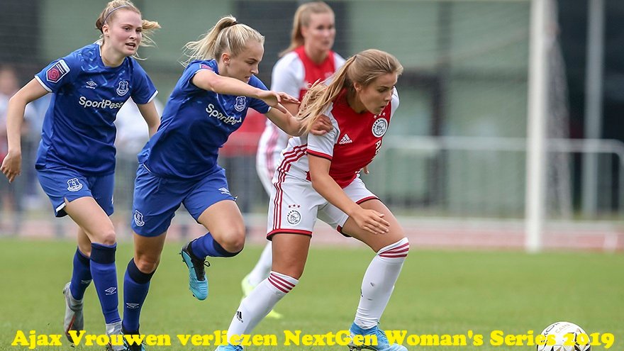 MarkerNews's tweet photo. Ajax Vrouwen verliezen NextGen Woman's Series 2019; Ajax Vrouwen - Everton 1-2
https://t.co/oJzlZ0c0lc #Marken #Ajaxvrouwen #KellyZeeman
Scoreverloop:
β½οΈ 1-0, 11. Marjolijn van den Bighelaar
β½οΈ 1-1, 49. Hannah Cain
β½οΈ 1-2, 61. Megan Finnigan https://t.co/DK2c5euQdJ