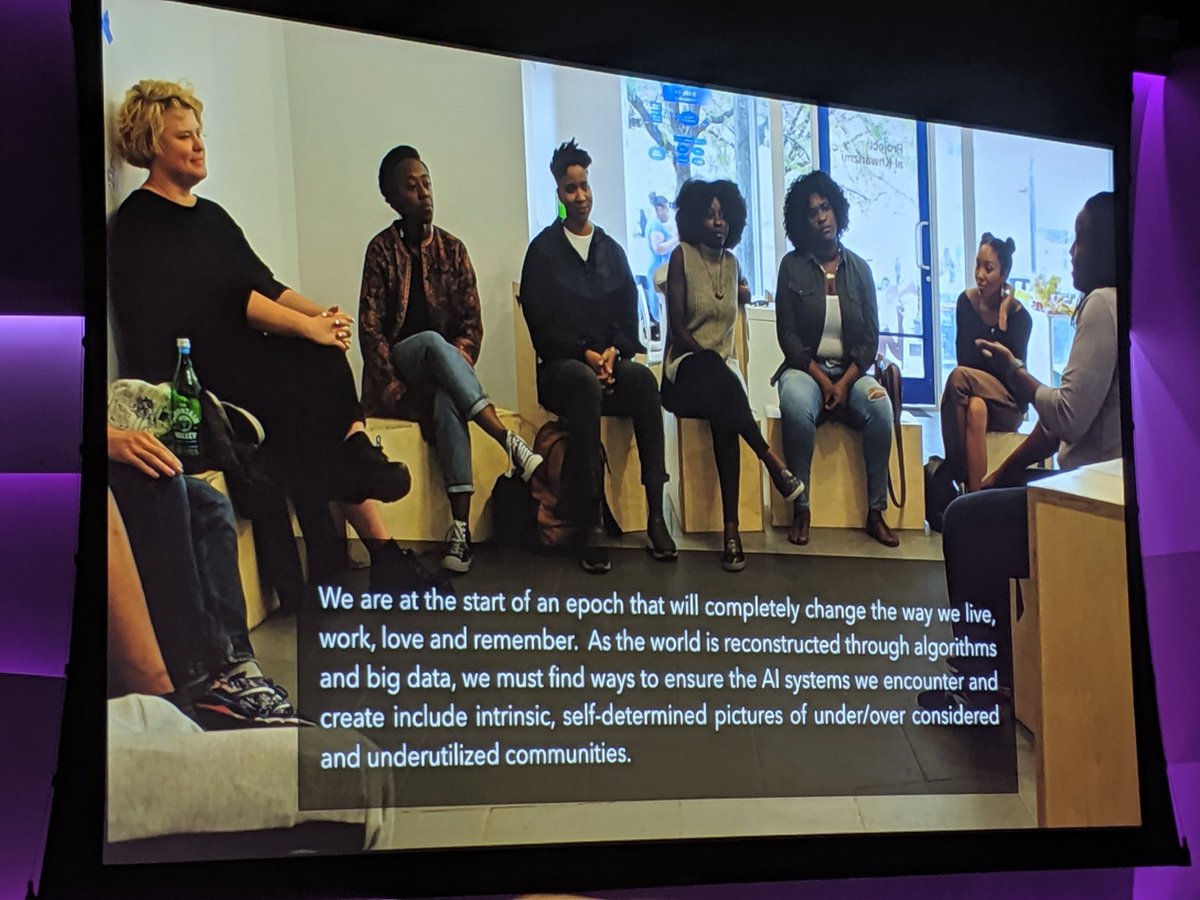notkosi's tweet photo. ...@stephdink's fireside chat w/ @AdaoraUdoji about the imminent and drastic changes to life as we know it with the advent of AI had me SHOOK. I left so inspired to take advantage of the opportunities AI presents black artist-technologists. #Afrotectopia2019 https://t.co/Endyulsqp7