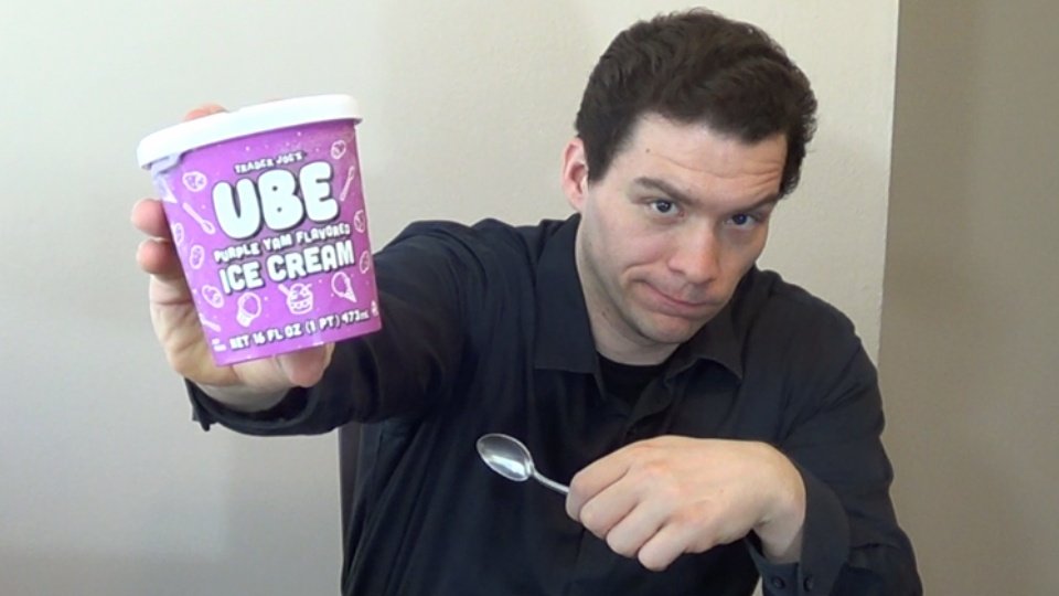 Pic of me about to eat Purple Yam Flavored Ice Cream
