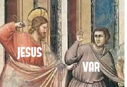 VAR said no to Jesus 
#GodHelpFootball
#MCITOT #VAR