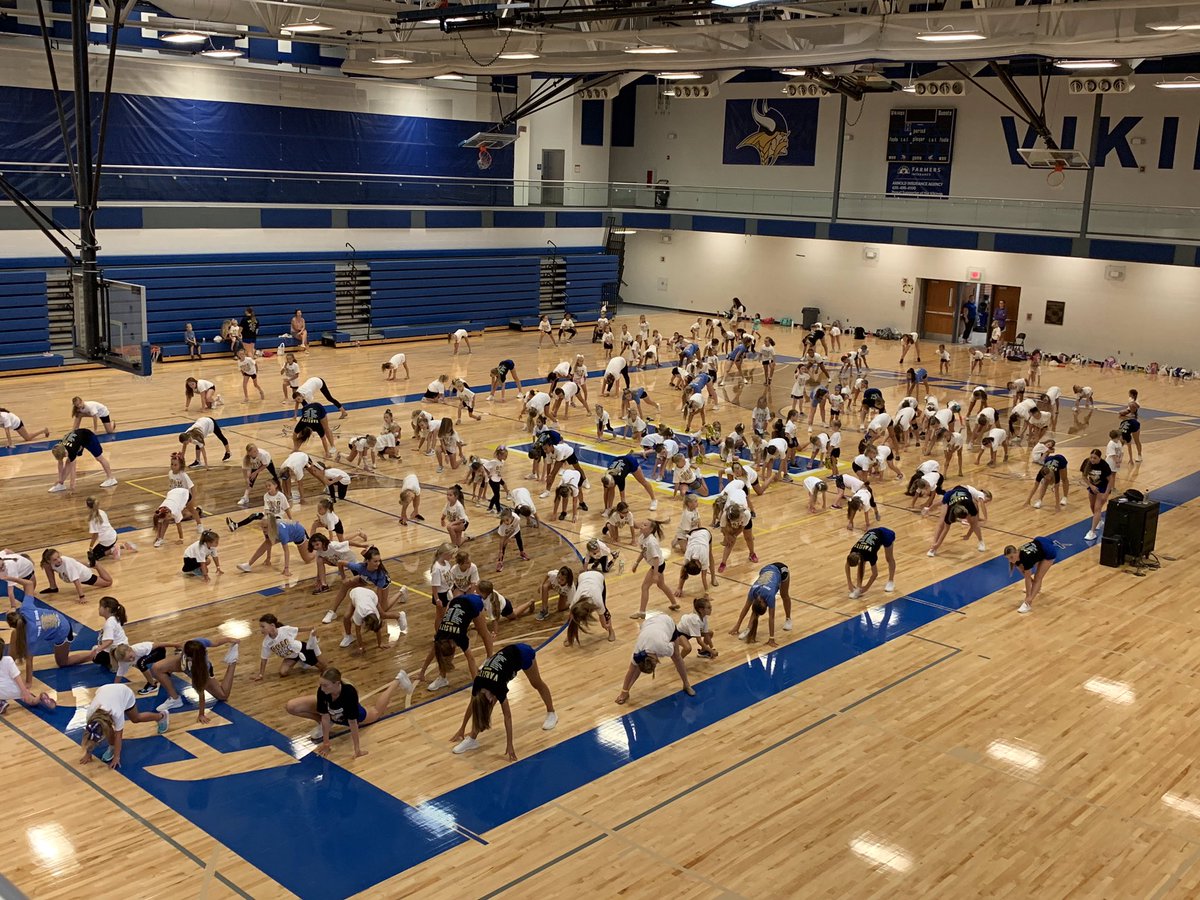 FHVikings's tweet photo. Absolutely crazy! We have 200 in attendance today at the GG Dance clinic! These future Vikings are excited about dance and a future performance @ a FB game. The excitement across all programs has been beyond impressive! https://t.co/wtqIL0ltRp
