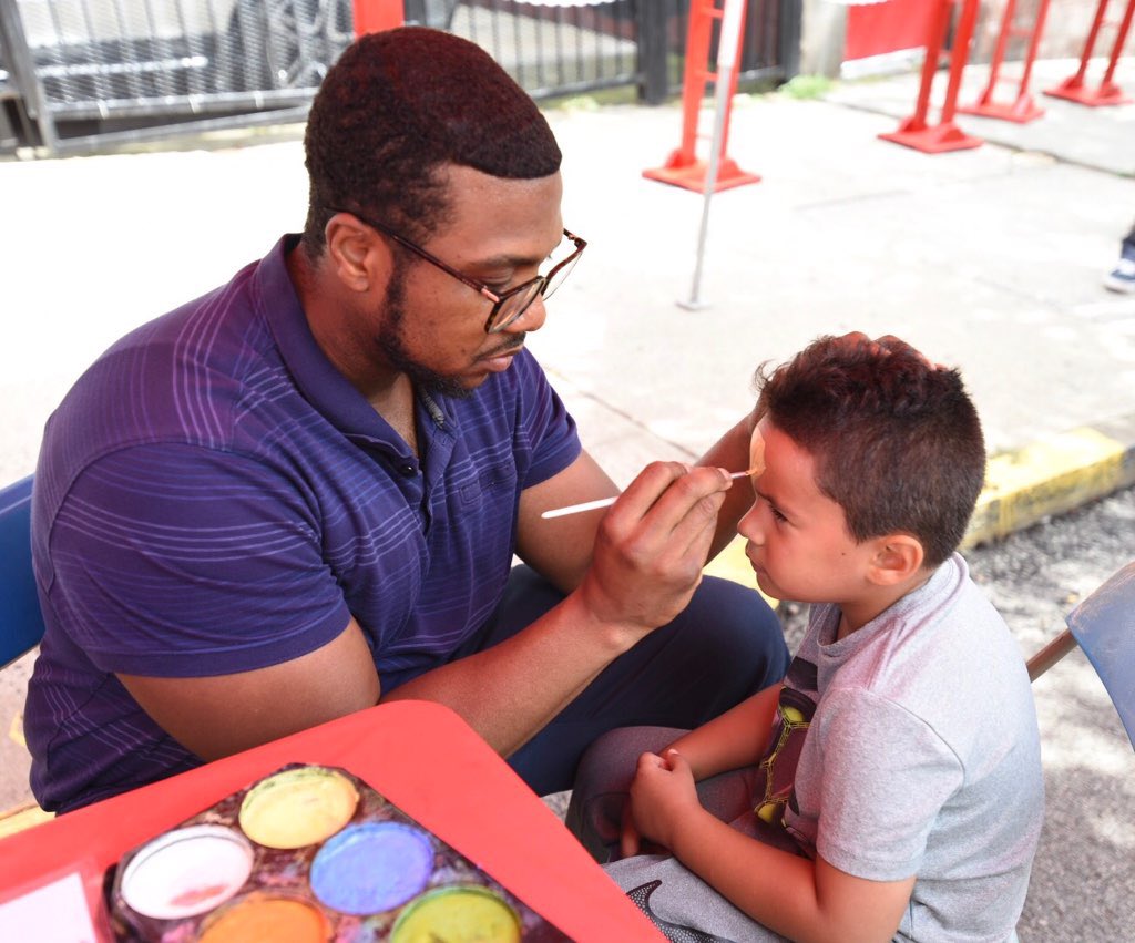 FDNY's tweet photo. There’s one hour left to go at today’s #FDNY Block Party! Join us at #Engine48 and #Ladder56 at 2417 Webster Ave #Bronx until 4 pm. See a full list of Summer Block Party dates + locations at https://t.co/knqexVdQef https://t.co/UTjoDu4sF2