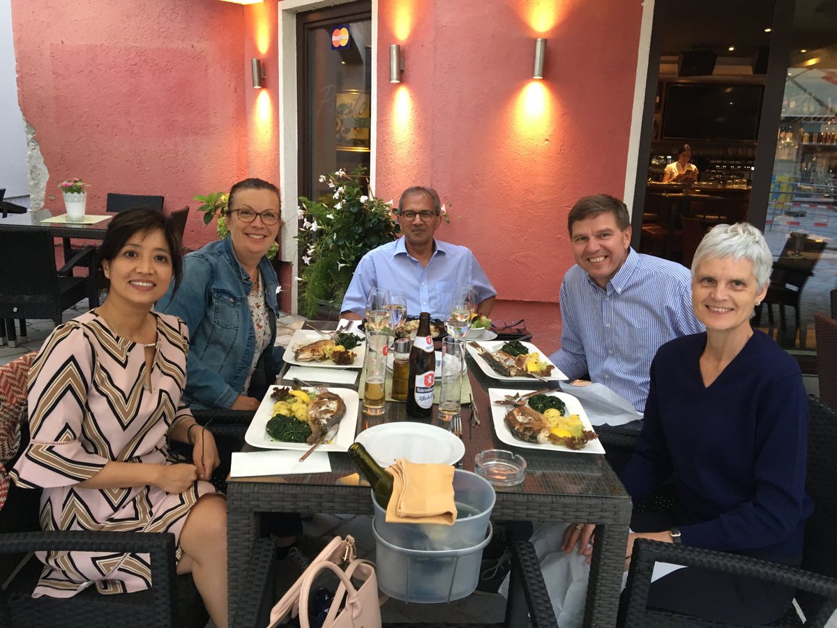 Impromptu Mentor meeting at eict summer school in wattens Austria
