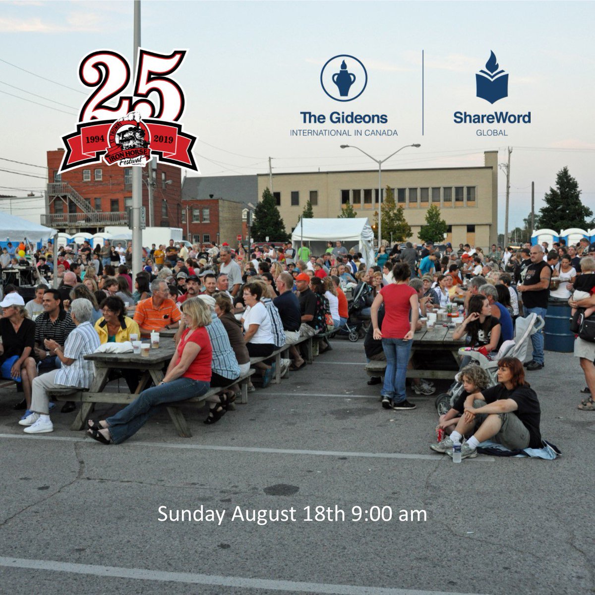 Come join us tomorrow for our morning church service on the main stage of Iron Horse festival! Starts at 9!