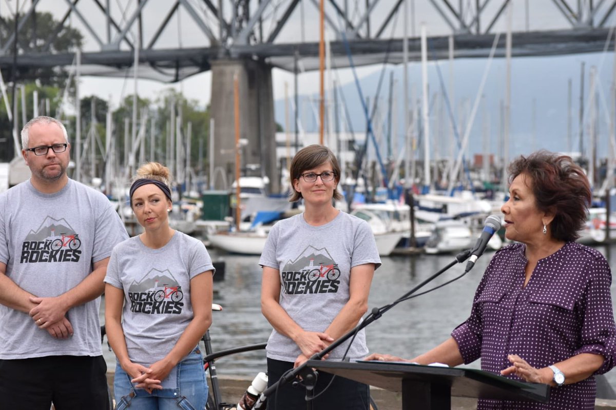 HedyFry's tweet photo. From the Atlantic to Pacific, @rock2therockies, three NF elementary teachers, Nancy, Aaryn and James biked 8,000 km to raise money for Child &amp; Youth Mental Health. What an inspiring journey! https://t.co/85BiODJZKU