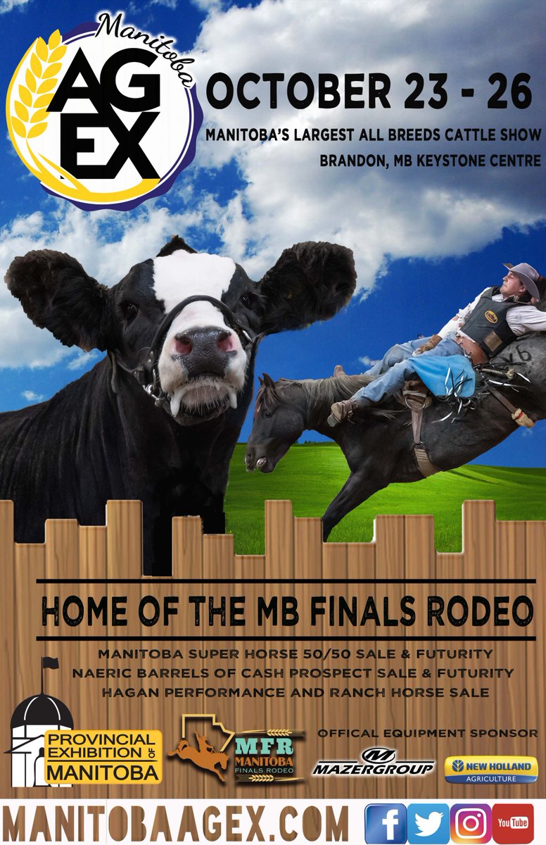 ProvincialEx's tweet photo. Only 67 more days until the kick off of Ag Ex 2019!🎉
Are you ready?!?
#RMWF #MBSummerFair #MBAGEX #agriculture #farm #farming #cattleshow #rodeo #MFR #brandonmb
#westman #manitoba #tourismwestman https://t.co/mpw5Lq1oWE