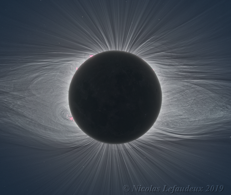 ObsDesEtoiles's tweet photo. Nicolas Lefaudeux, le chasseur d'éclipse a encore frappé ! 😍
Incroyable photo prise au Chili lors de la récente éclipse totale de Soleil, on y distingue particulièrement bien les protubérances de l'atmosphère solaire ☀️ https://t.co/SwPwN9tVV1