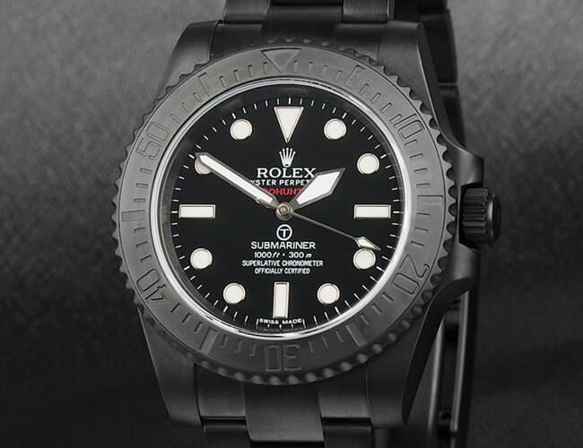 blacked out rolex