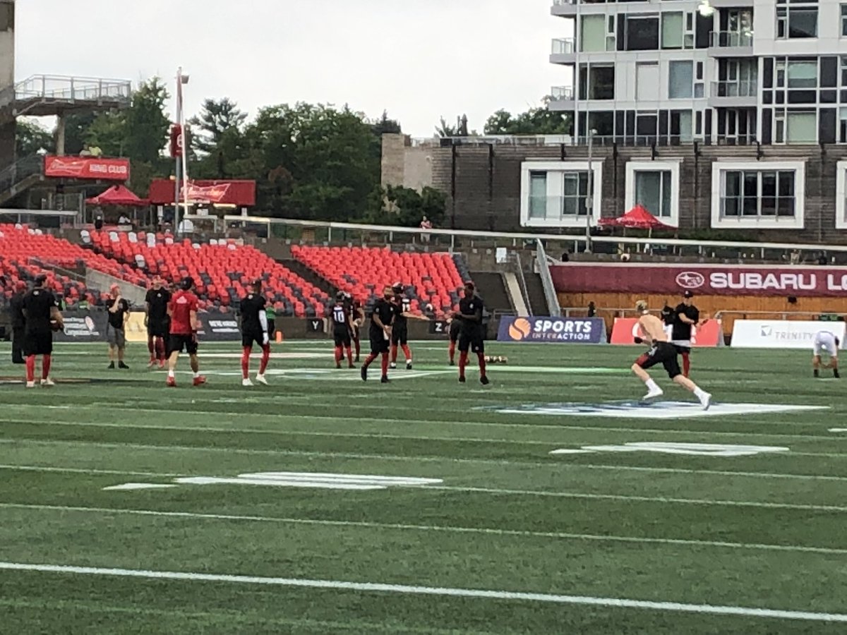 AlgonquinPEM's tweet photo. Almost showtime for our #Loggersports team! Game Day &amp; #PrideDay as @REDBLACKS take on @Ticats in a critical @CFL Eastern match-up. Chainsaws are well oiled and ready to go! Go #REDBLACKS Go! @AlgonquinColleg @AlgonquinSA https://t.co/wmE2wFdwjX