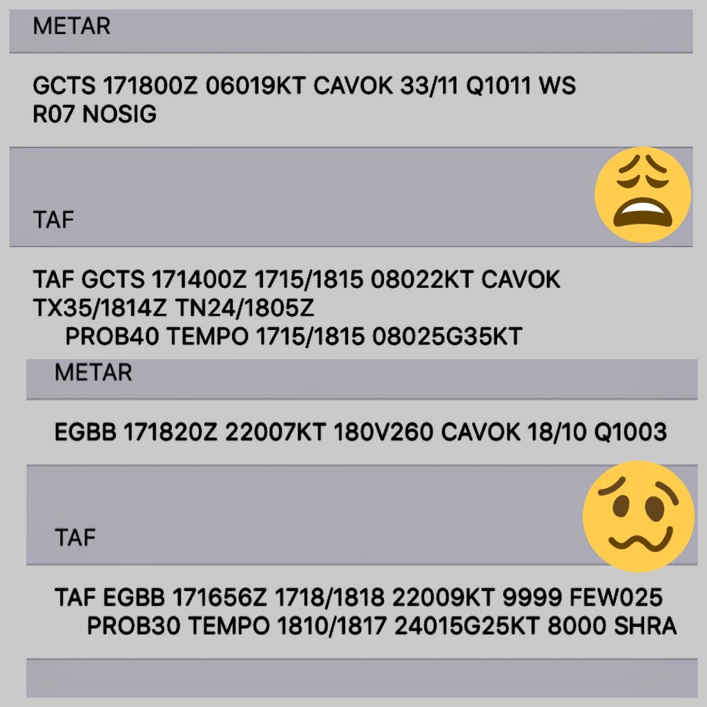 Barbell_737's tweet photo. Touché Mother Nature, touché. Shafted either way, whichever sector I pick to fly 😅
Oh well, atleast the porridge will be good after landing tomorrow, failing that twitchy TOGA & going upstairs it is!
✈️🥣 💨🥣🛬
#AvGeek #windscreamweek https://t.co/X0dT8Jvz1h
