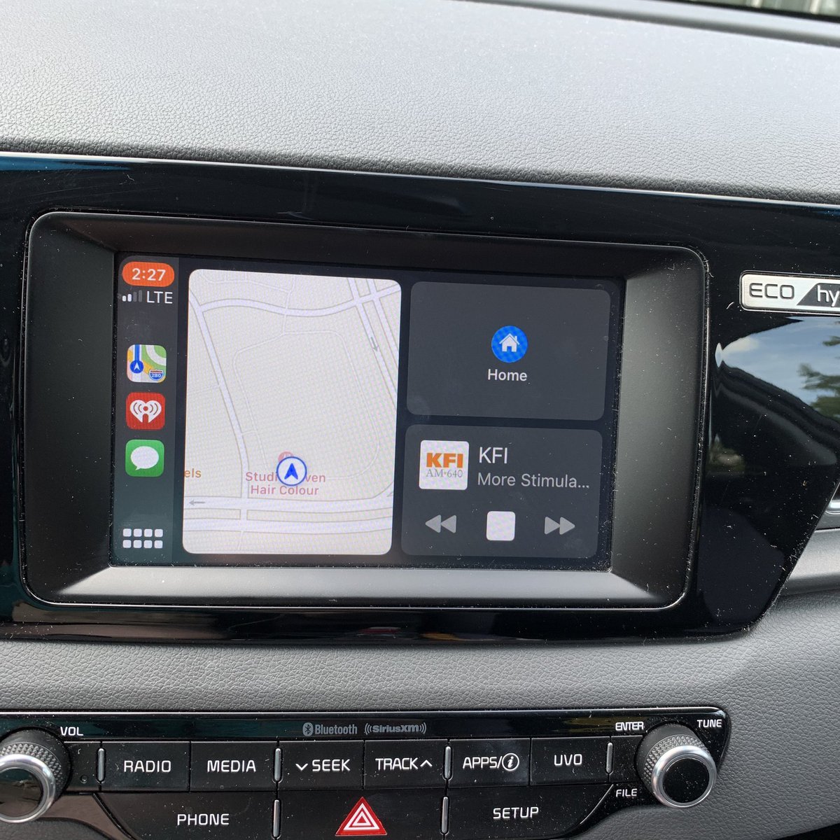 CLHauk's tweet photo. The #io13 #carplay takes some getting used to. But I’m liking it so far. https://t.co/TIhJkHDM8h