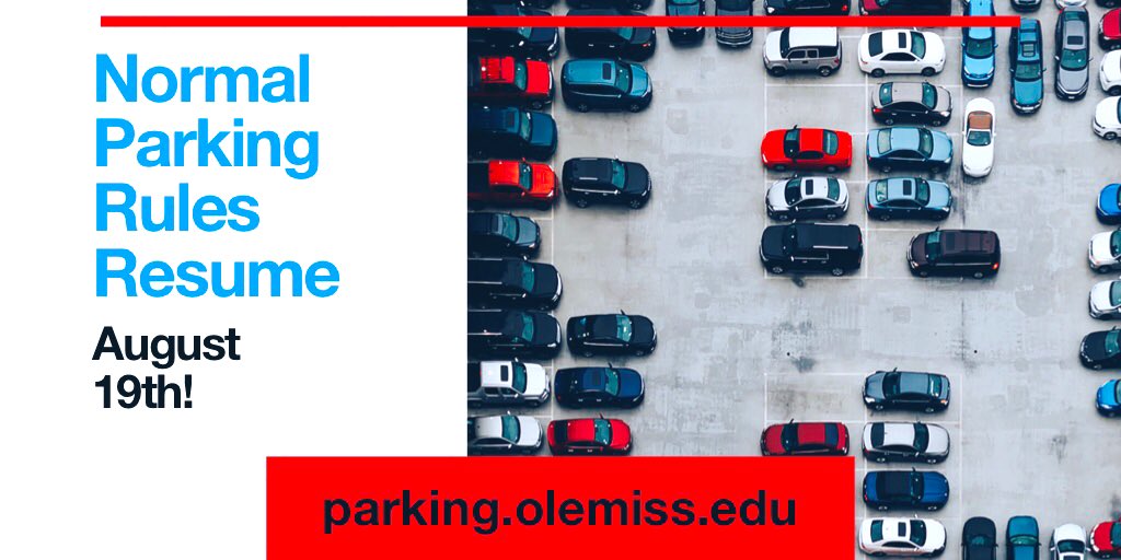 Ole Miss Parking Map