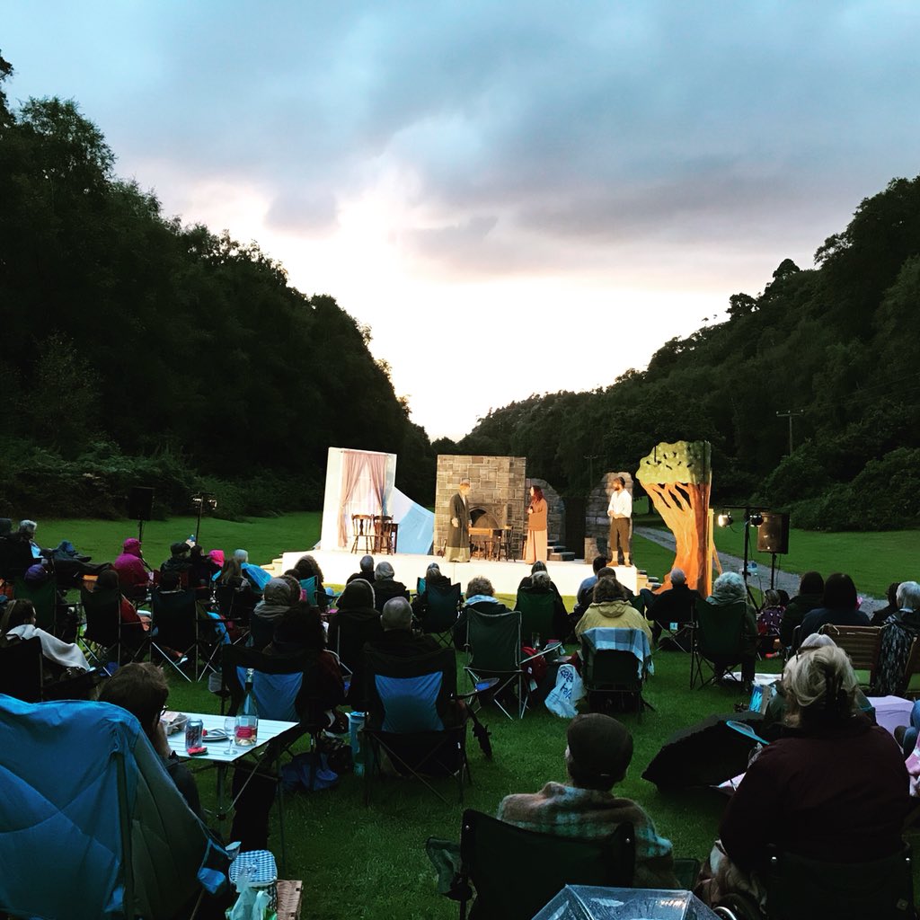 Outdoor theatre in our Grand Valley tonight. Beautiful evening, fantastic production :-) #wutheringheights #chapterhouse