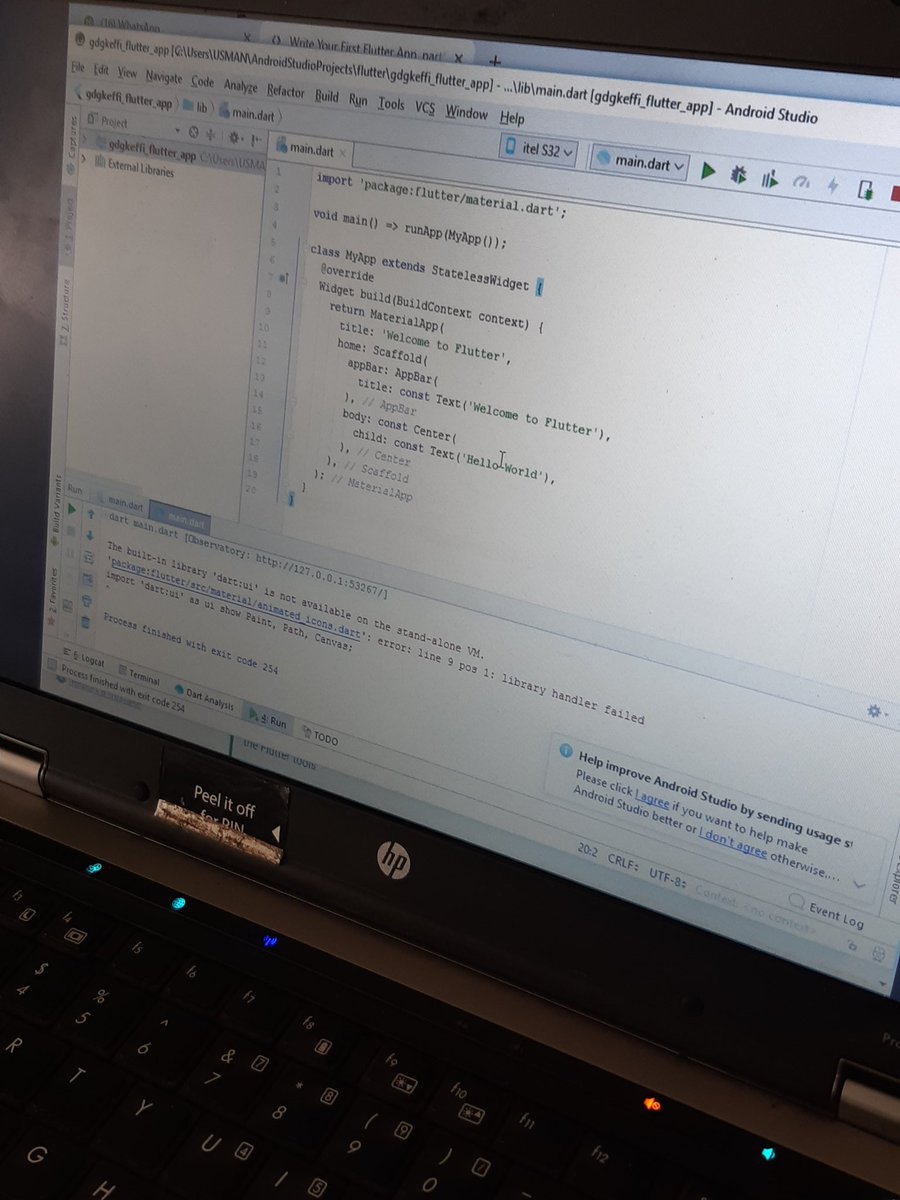 GdgKeffi's tweet image. #FlutterStudyJam 
#FlutterstudyjamKeffi
@aniediudo @Kolokodess