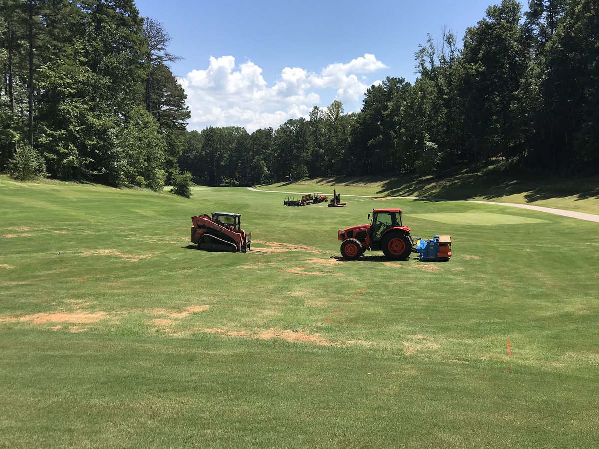 envlandgolf's tweet photo. Drainage &amp; sod repairs at Keowee Key. Opening back up soon! https://t.co/HTGP0cNip2